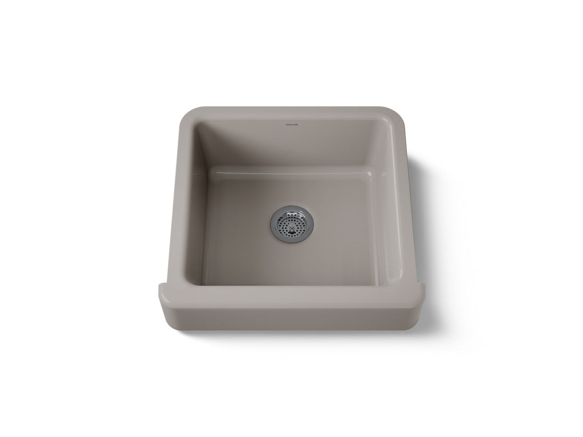 KOHLER K-5664-TRF Whitehaven 23-1/2" Undermount Single-Bowl Farmhouse Kitchen Sink - Truffle