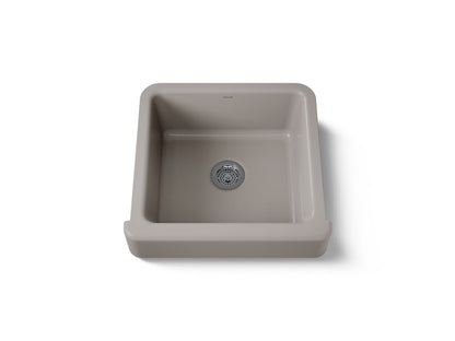 KOHLER K-5664-TRF Whitehaven 23-1/2" undermount single-bowl farmhouse kitchen sink - Truffle