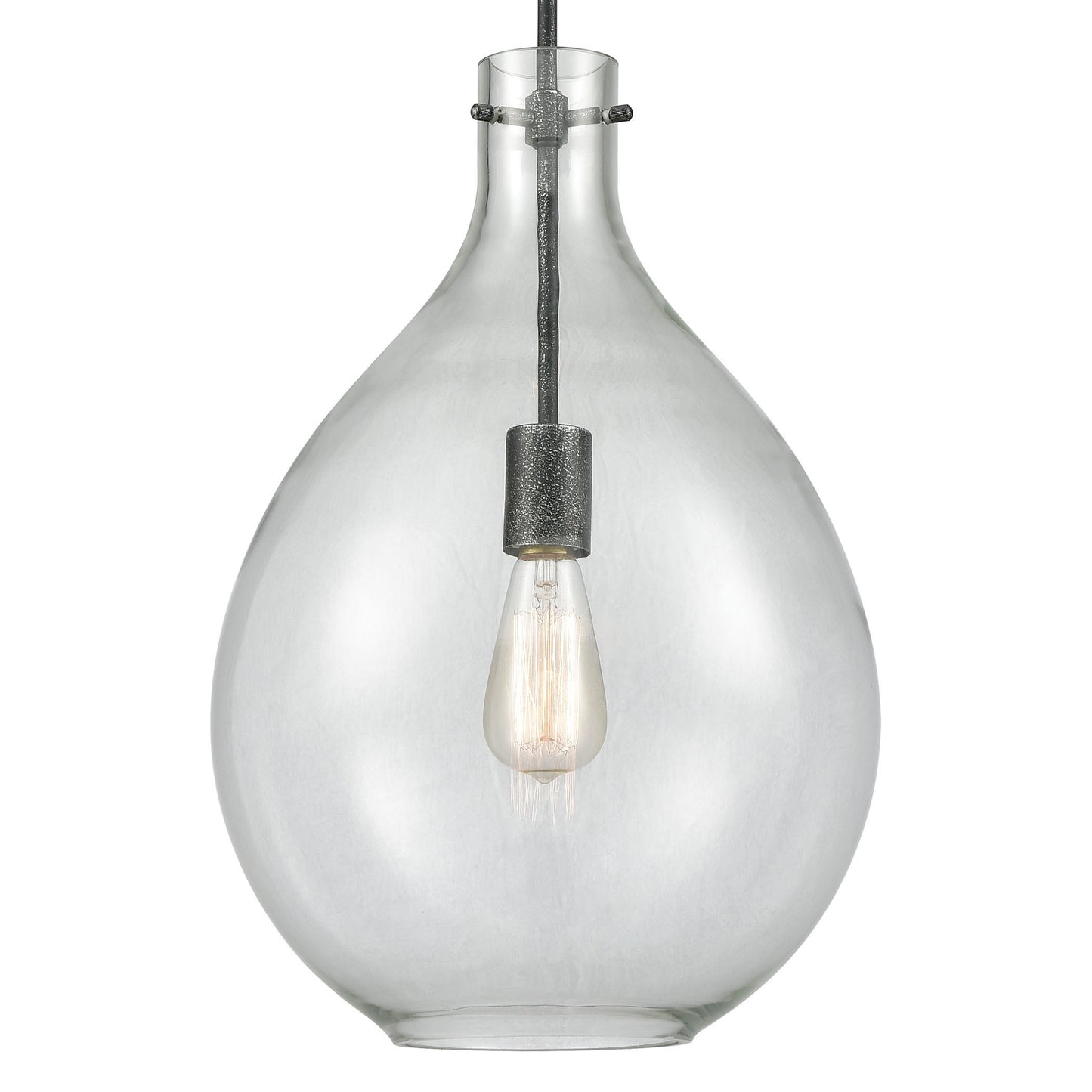 ELK SHOWROOM 56640/1 Sunderland 12'' Wide 1-Light Mini Pendant - Silvered Graphite