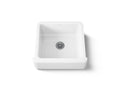 KOHLER K-5665-0 Whitehaven 23-1/2" Undermount Single-Bowl Farmhouse Kitchen Sink - White