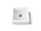 KOHLER K-5665-0 Whitehaven 23-1/2" Undermount Single-Bowl Farmhouse Kitchen Sink - White