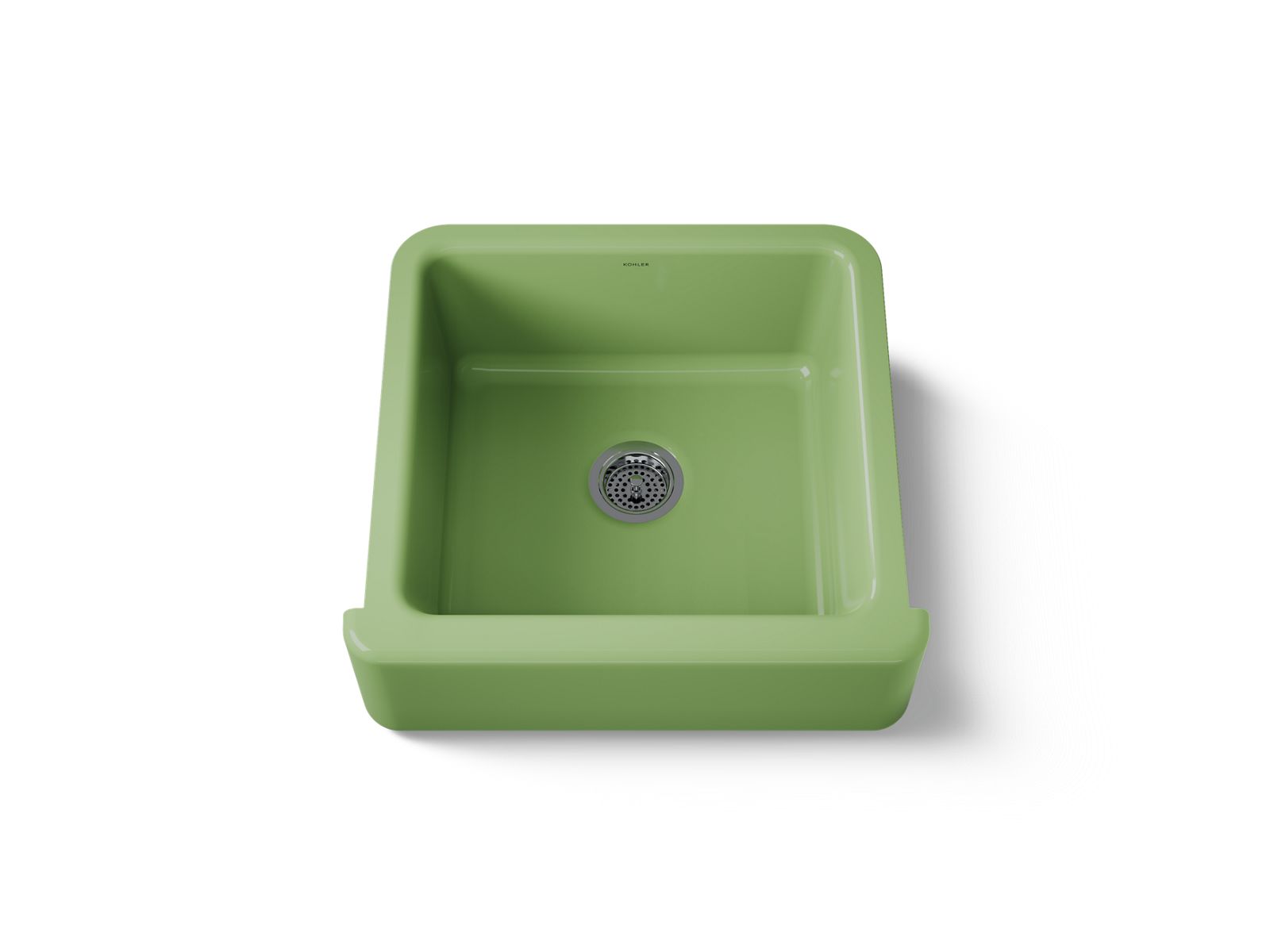 KOHLER K-5665-34 Whitehaven 23-1/2" Undermount Single-Bowl Farmhouse Kitchen Sink - Fresh Green