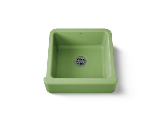 KOHLER K-5665-34 Whitehaven 23-1/2" undermount single-bowl farmhouse kitchen sink - Fresh Green