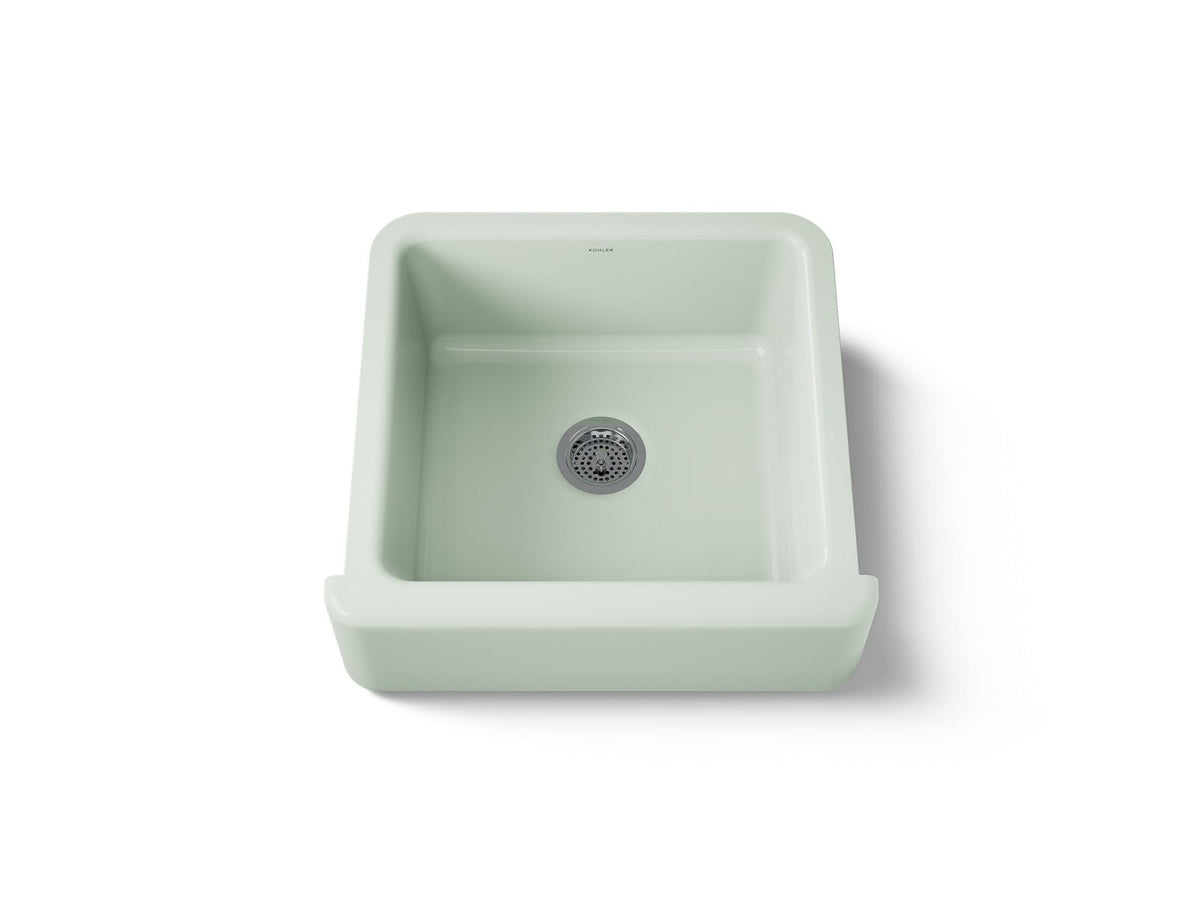 KOHLER K-5665-42 Whitehaven 23-1/2" Undermount Single-Bowl Farmhouse Kitchen Sink - Aspen Green