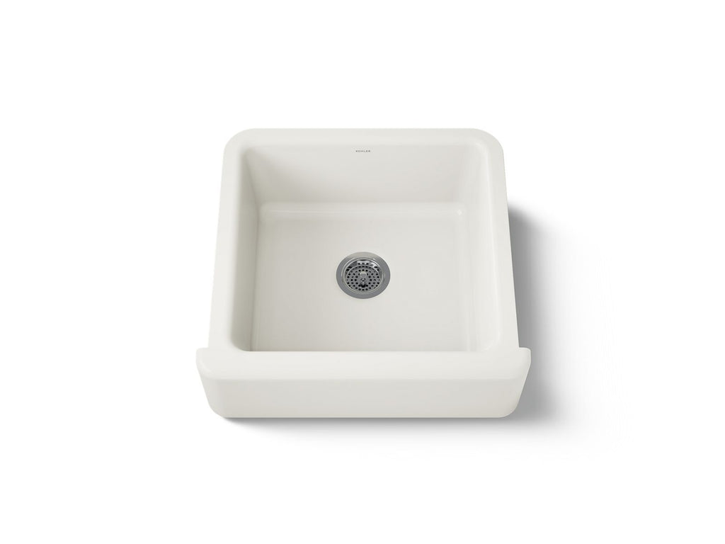 KOHLER K-5665-96 Whitehaven 23-1/2" Undermount Single-Bowl Farmhouse Kitchen Sink - Biscuit