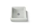 KOHLER K-5665-FF Whitehaven 23-1/2" Undermount Single-Bowl Farmhouse Kitchen Sink - Sea Salt