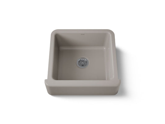 KOHLER K-5665-TRF Whitehaven 23-1/2" undermount single-bowl farmhouse kitchen sink - Truffle
