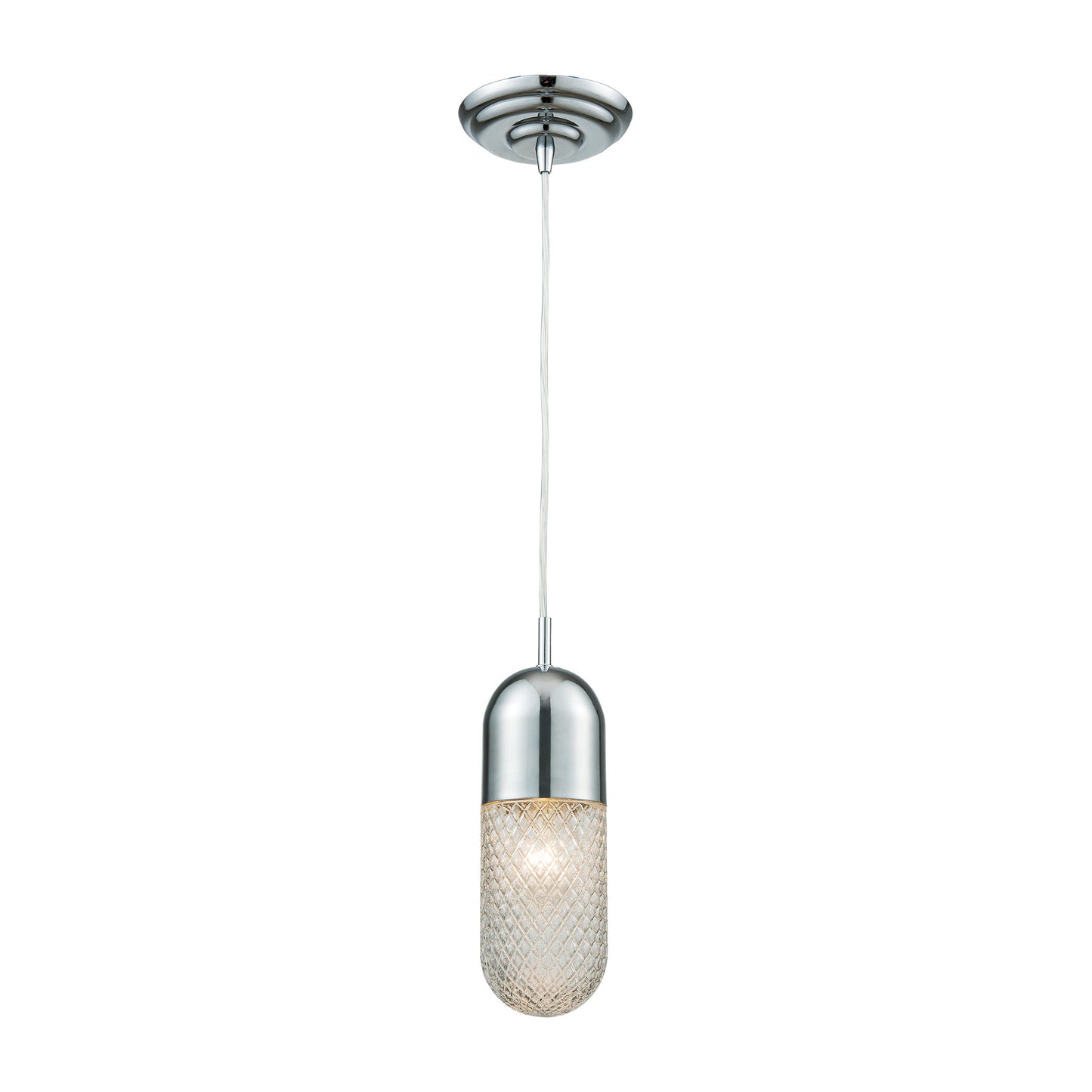 ELK SHOWROOM 56661/1 Capsula 4'' Wide 1-Light Mini Pendant - Polished Chrome