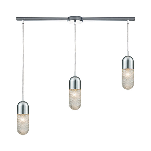 ELK SHOWROOM 56661/3L Capsula 38'' Wide 3-Light Mini Pendant - Polished Chrome