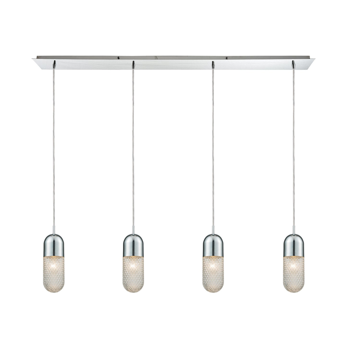 ELK SHOWROOM 56661/4LP Capsula 46'' Wide 4-Light Mini Pendant - Polished Chrome