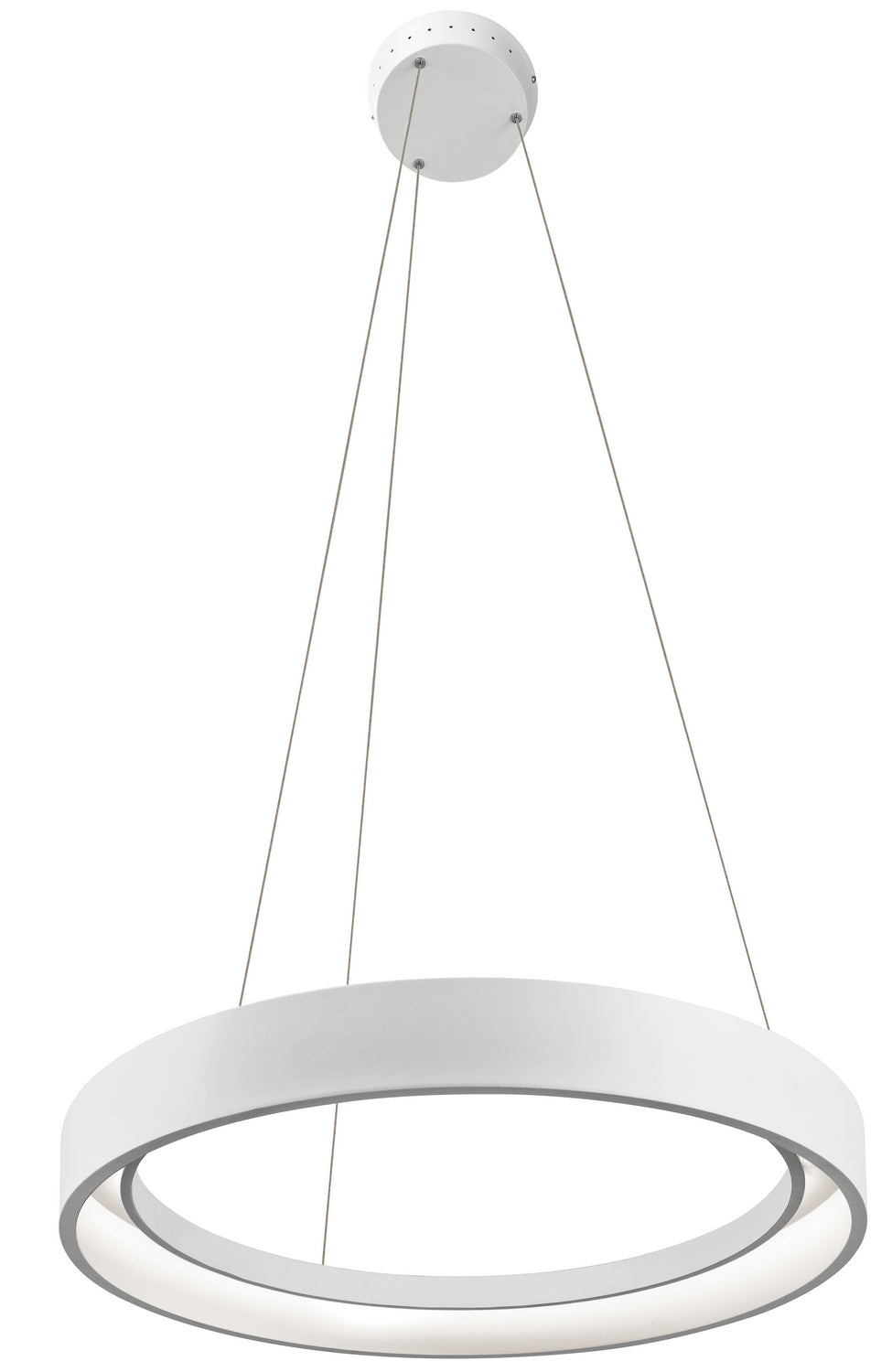 ELAN 83454 Fornello 2.75" LED Pendant in Textured White and Glossy White Interior