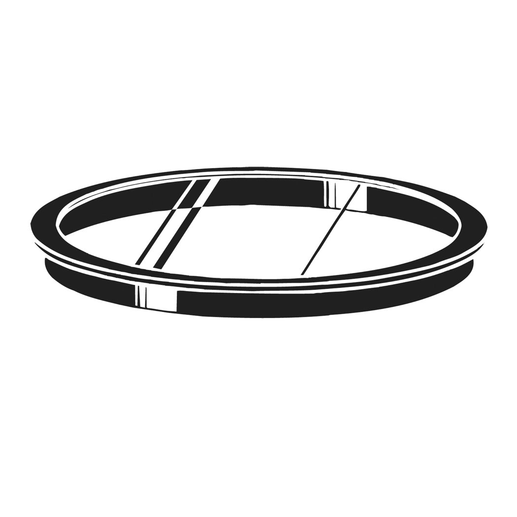KICHLER 9536BK 6" Clear Accessory Lens Black