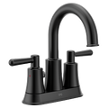 MOEN 56911BL Matte black two-handle high arc bathroom faucet - Matte Black