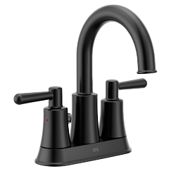 MOEN 56911BL Matte black two-handle high arc bathroom faucet - Matte Black