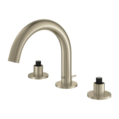 GROHE 20072EN3 Atrio New 8-inch Widespread 2-Handle S-Size Bathroom Faucet 1.2 GPM - Brushed Nickel