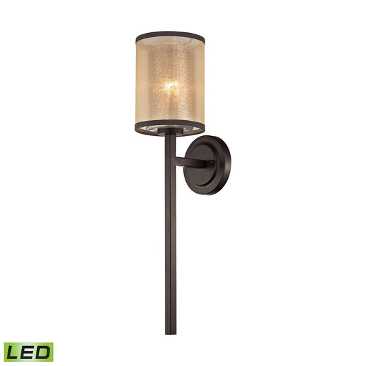 ELK SHOWROOM 57023/1-LED Diffusion 24'' High 1-Light Sconce - Oil Rubbed Bronze