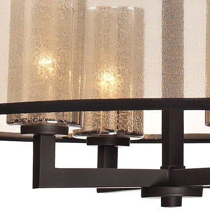 ELK SHOWROOM 57027/4 Diffusion 24'' Wide 4-Light Chandelier - Oil Rubbed Bronze