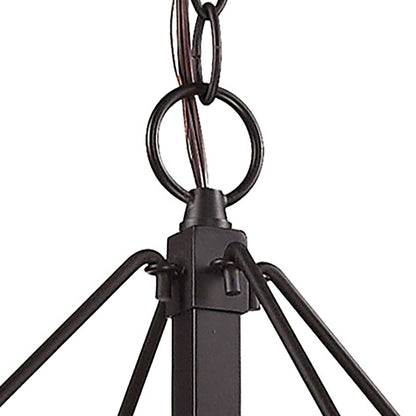 ELK SHOWROOM 57027/4 Diffusion 24'' Wide 4-Light Chandelier - Oil Rubbed Bronze