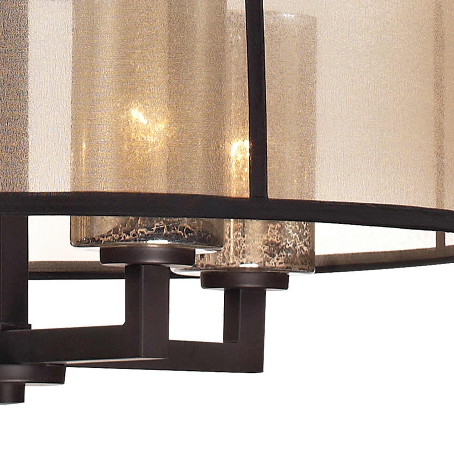 ELK SHOWROOM 57027/4 Diffusion 24'' Wide 4-Light Chandelier - Oil Rubbed Bronze