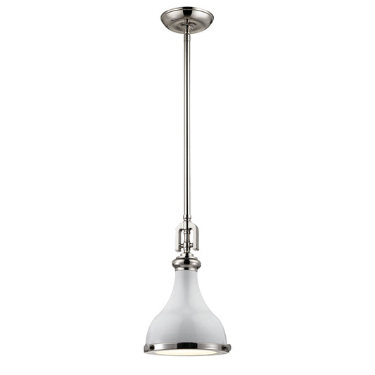 ELK SHOWROOM 57040/1 Rutherford 9'' Wide 1-Light Mini Pendant - Gloss White