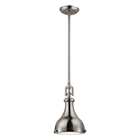 ELK SHOWROOM 57050/1 Rutherford 9'' Wide 1-Light Mini Pendant - Brushed Nickel