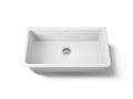 KOHLER K-5707-0 Iron/Tones 33" Top-/Undermount Single-Bowl Kitchen Sink - White