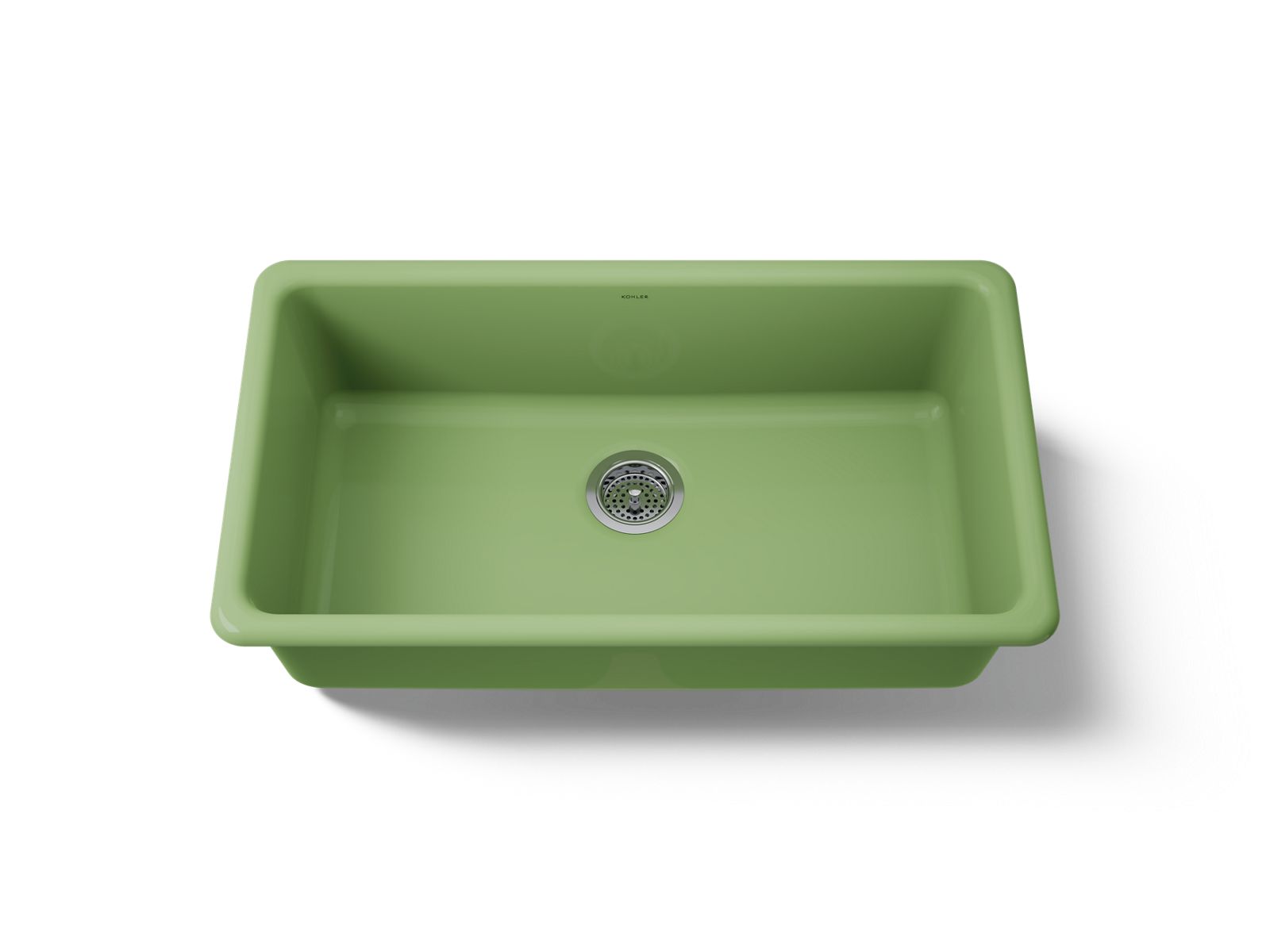 KOHLER K-5707-34 Iron/Tones 33" Top-/Undermount Single-Bowl Kitchen Sink - Fresh Green