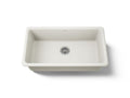 KOHLER K-5707-96 Iron/Tones 33" Top-/Undermount Single-Bowl Kitchen Sink - Biscuit
