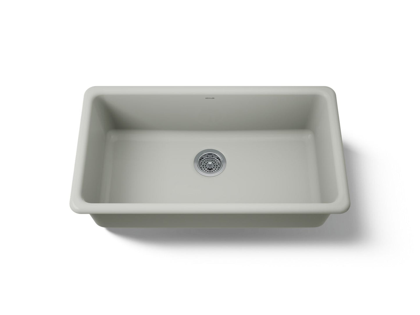 KOHLER K-5707-FF Iron/Tones 33" top-/undermount single-bowl kitchen sink - Sea Salt