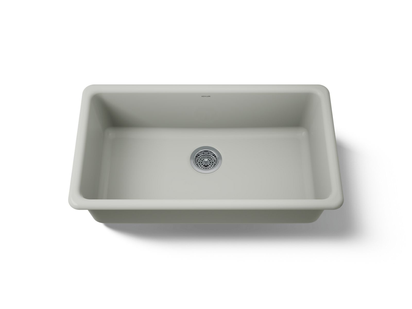KOHLER K-5707-FF Iron/Tones 33" Top-/Undermount Single-Bowl Kitchen Sink - Sea Salt