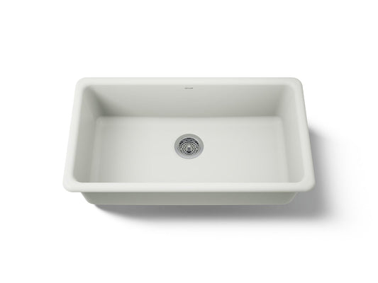 KOHLER K-5707-NY Iron/Tones 33" top-/undermount single-bowl kitchen sink - Dune
