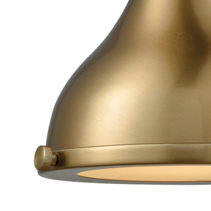 ELK SHOWROOM 57070/1 Rutherford 9'' Wide 1-Light Mini Pendant - Satin Brass