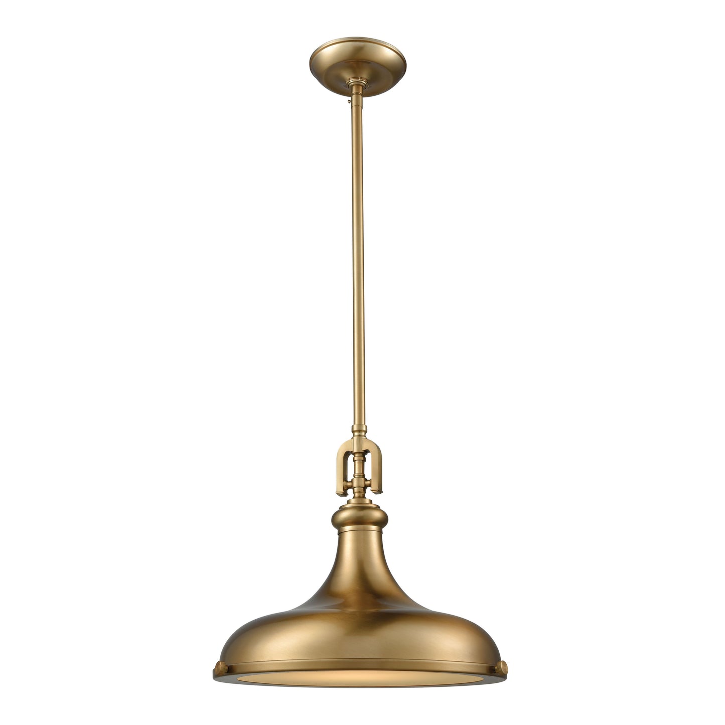 ELK SHOWROOM 57071/1 Rutherford 15'' Wide 1-Light Pendant - Satin Brass