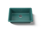 KOHLER K-5708-17 Iron/Tones 27" Top-/Undermount Single-Bowl Kitchen Sink - Teal