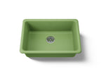 KOHLER K-5708-34 Iron/Tones 27" Top-/Undermount Single-Bowl Kitchen Sink - Fresh Green