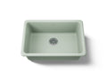KOHLER K-5708-42 Iron/Tones 27" Top-/Undermount Single-Bowl Kitchen Sink - Aspen Green