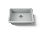 KOHLER K-5708-95 Iron/Tones 27" Top-/Undermount Single-Bowl Kitchen Sink - Ice Grey