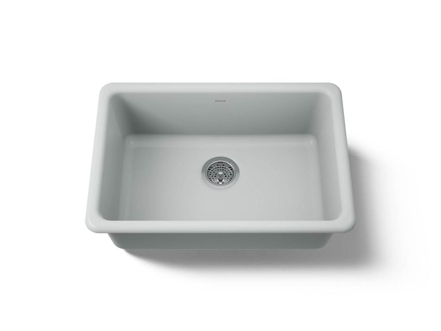 KOHLER K-5708-95 Iron/Tones 27" top-/undermount single-bowl kitchen sink - Ice Grey