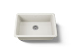 KOHLER K-5708-96 Iron/Tones 27" Top-/Undermount Single-Bowl Kitchen Sink - Biscuit