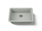 KOHLER K-5708-FF Iron/Tones 27" Top-/Undermount Single-Bowl Kitchen Sink - Sea Salt