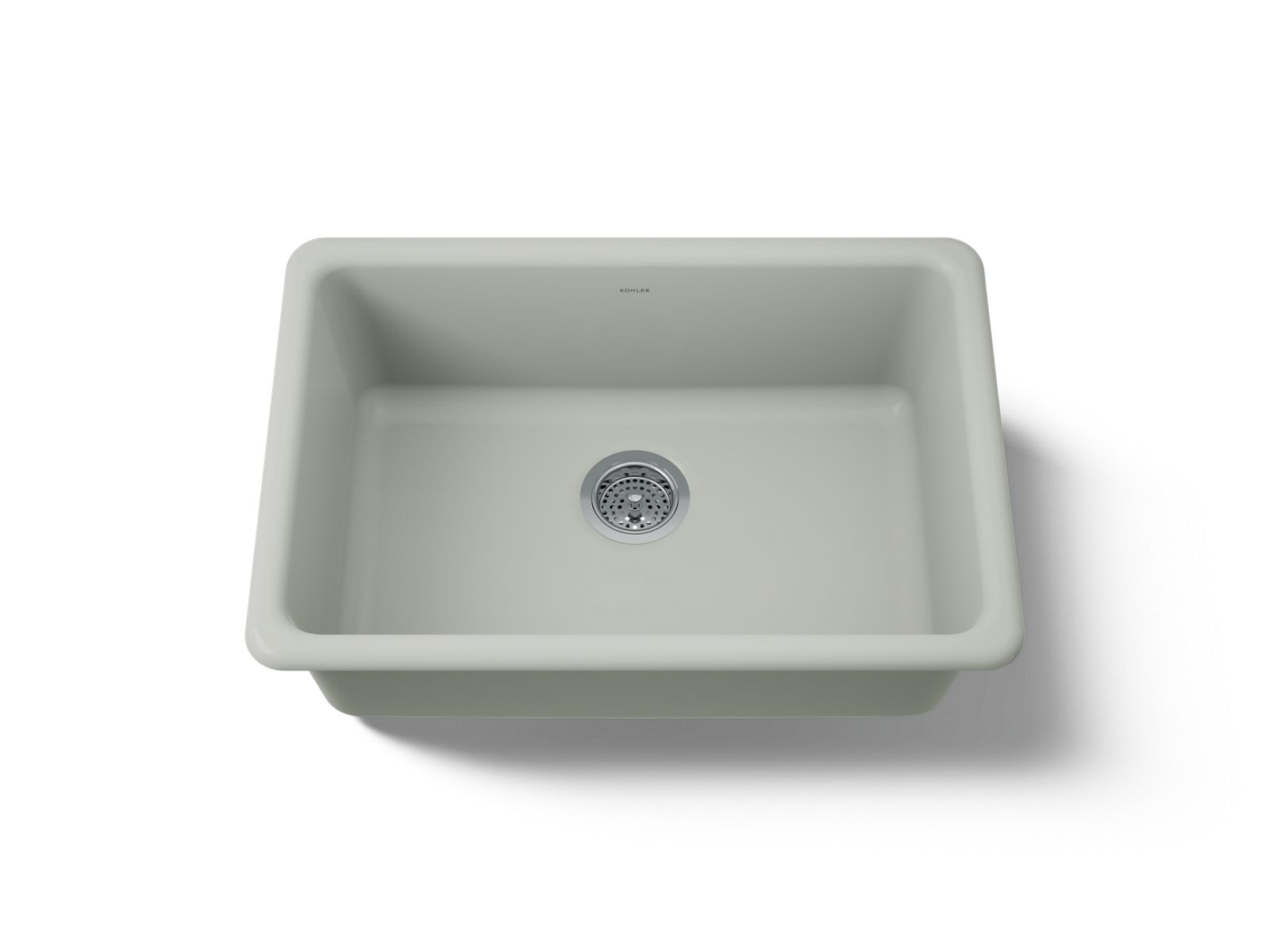KOHLER K-5708-FF Iron/Tones 27" Top-/Undermount Single-Bowl Kitchen Sink - Sea Salt