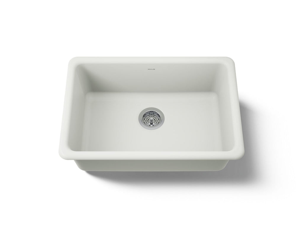 KOHLER K-5708-NY Iron/Tones 27" Top-/Undermount Single-Bowl Kitchen Sink - Dune