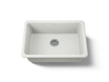 KOHLER K-5708-NY Iron/Tones 27" top-/undermount single-bowl kitchen sink - Dune