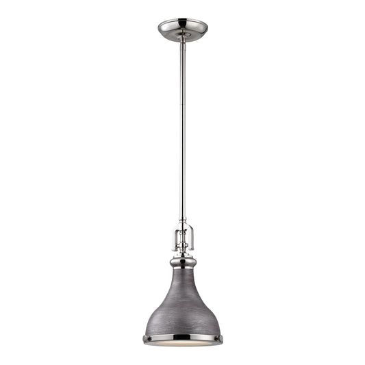 ELK SHOWROOM 57080/1 Rutherford 9'' Wide 1-Light Mini Pendant - Weathered Zinc