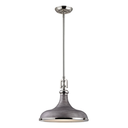 ELK SHOWROOM 57081/1 Rutherford 15'' Wide 1-Light Pendant - Weathered Zinc