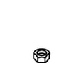 KOHLER Lock Nut,Hex Jam, 5/16-18, K-57088
