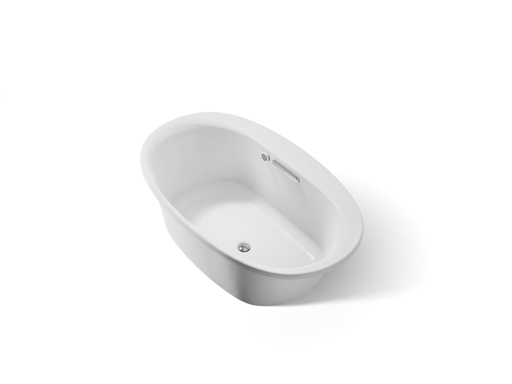 KOHLER K-5713-W1-95 Underscore 59-3/4" X 35-3/4" Drop-In Bath With Bask Heated Surface - Ice Grey