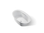 KOHLER K-5713-W1-95 Underscore 59-3/4" X 35-3/4" Drop-In Bath With Bask Heated Surface - Ice Grey