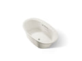 KOHLER K-5713-W1-96 Underscore 59-3/4" X 35-3/4" Drop-In Bath With Bask Heated Surface - Biscuit