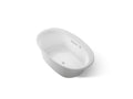 KOHLER K-5714-GH-95 Underscore 59-3/4" X 35-3/4" Drop-In Heated Bubblemassage Air Bath - Ice Grey